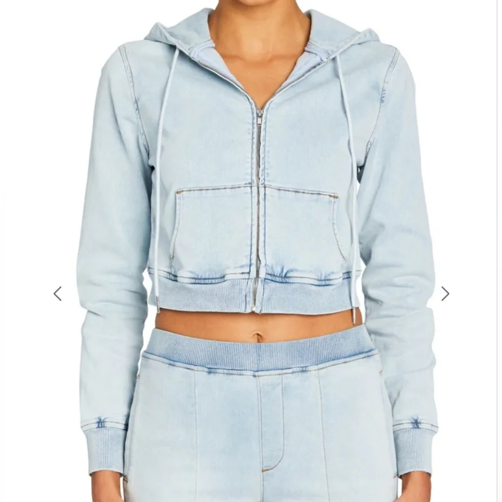 Ser.o.ya Edith Terry Cropped Hoodie size S - Picture 1 of 10
